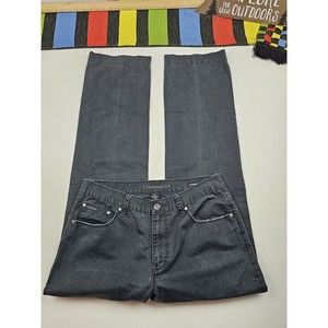 Calvin Klein Womens Straight  Leg Denim Jeans Size 32 Washed Black Low Rise